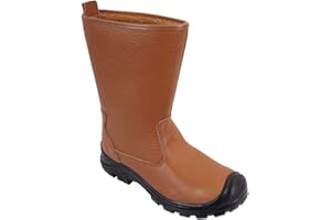 DURUS WORKWEAR Steel Toe Cap Safety Protective Fur Lined Rigger Boot