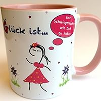 Tasse mit Spruch: Glück ist...eine Schwiegertochter wie Dich zu haben, Geschenkidee für Frauen, Geschenkidee für Schwiegertochter, Schwiegertochter Geschenk, Schwiegertochter Geburtstag