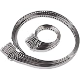 CV Joint Starter Clamps, 10 Pieces | Stainless Steel, Adjustable, 5 Small and 5 Large Clamps Gasket Kit for Car