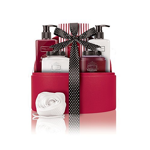 Winter in Venice Pomegranate Jewellery Case - Luxurious Toiletries infused with Natural Fruit and Plant Extracts packed in a Reusable Jewellery Case. Award Winning and Best Selling Bath Gift Set