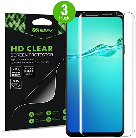 VANZEV Galaxy S9 Plus/S8 Plus Screen Protector [3 Pack] [Not Glass], Case Friendly Transparent Protective Film, Soft Thin Clear TPU Screen Protector for Samsung Galaxy S9+/S8+ [Bubble-Free]