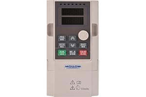 MOLLOM VFD 2,2KW 3HP 9,6A 220V Entrada Monofásica o Trifásica a Salida Trifásica 0-3000 Hz Controlador de Frecuencia Variable para Motor de Husillo CNC Control de Velocidad