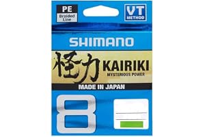 Shimano Kairiki 8, 150 meter, Mantis Green, flätad fiskelina, 59WPLA58R0