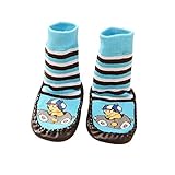 Vovotrade® Baby Boys Girls Kids Cute Cartoon Toddler Anti-slip Sock Shoes Boots Slipper Socks Age 0-6 18 24 months Blue (18-24 months)