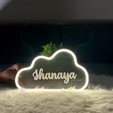 Craft Village Acrylic Personalized Name Cloud Lamp with Neon LED Light