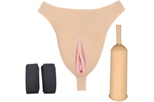 CTKOLYS Sissy Men Realista Camel Toe Ocultar Gaff Bragas Cuerda Artificial para Crossdressing Transgénero