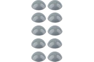 cyclingcolors 10x Coprivite con labbro di tenuta cappuccio plastica viti testa cilindrica bombata copertura coperchi tappi, Grigio 18mm