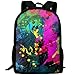Price comparison product image best& Paint Splatter School Rucksack College Bookbag Unisex Travel Backpack Laptop Bag