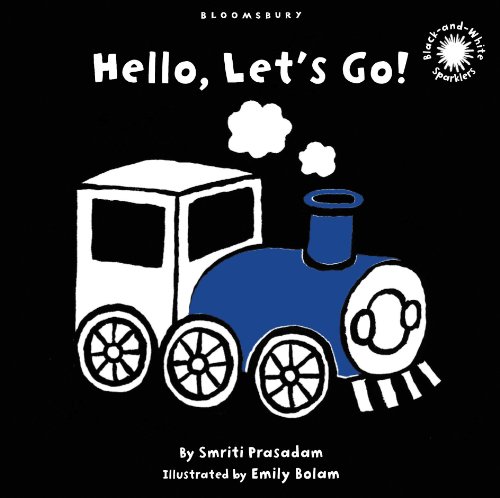 Hello, Let's Go!: Black and White Sparkler Board Book
