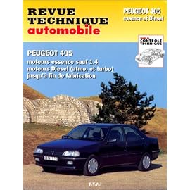 Peugeot 405 moteurs essence sauf 1.4, moteurs Diesel tous modèles jusqu&rsquo;à fin de fabrication
