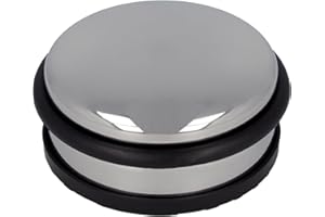 Westcott Butée de porte en acier inoxydable | Ronde d'un poids de 1,2 kg | ⌀ 10 cm, hauteur 4 cm | E-19001 00