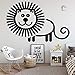 Produktbild mmzki DIY löwe wandaufkleber Abnehmbare Wandaufkleber DIY Tapete Kinderzimmer Dekor Kunst Aufkleber XL 43 cm X 67 cm