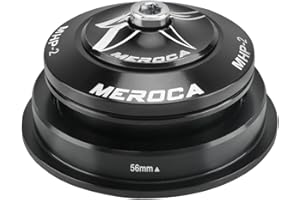 HOUSON Tapered Headset 44-56 mm - Bicycle Bottom Bracket System with Dust Cover, Stainless Steel Bolts & Double Seal for Straight/Tapered Forks