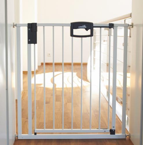 Geuther Door Safety Gate Easy Lock (Metallic, Range of Adjustment 68 - 76cm)