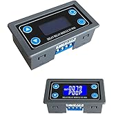 Hsthe Sea Delay Relay Module 12V 24V 0.01s-9999min Digital Timer Cycle Delay Switch Module with LCD Display Switch Button
