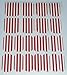 Chix Nails Nail Wraps Red White Stripes Fingers Toes Vinyl Foils Minx Trendy Style