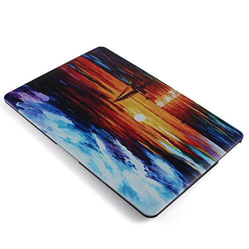 iDOO MacBook Schutzhülle / Hard Case Cover Laptop Hülle [Für MacBook Air 13 Zoll: A1369/A1466] – matt, Segeln im Morgenrot - 5