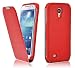 Produktbild JAMMYLIZARD | Luxuriös Leder Flip Case Klapphülle für Samsung Galaxy S4 Mini, Rot