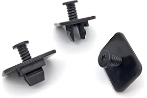 VVO Fasteners- Black Plastic Rear Bumper & Trim Fastener Clips for Volkswagen Golf, Passat, Up, (Pack of 10)