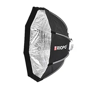Docooler TRIOPO 8-Pole Octagon Softbox 65cm Foldable with Soft Cloth Carrying Bag Bowens Mount for Studio Strobe Flash Light