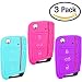 Produktbild keycarry® 3 Pack Silikon Auto Key Cover/Halter – Universal Zubehör für Volkswagen VW Golf 7 MK7 Skoda Octavia 3 A7