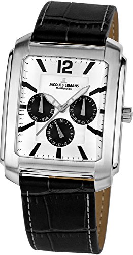 Jacques Lemans Classic Herren-Armbanduhr Madrid Analog Leder 1-1463T Jacques Lemans Classic Herren-Armbanduhr Madrid Analog Leder 1-1463T