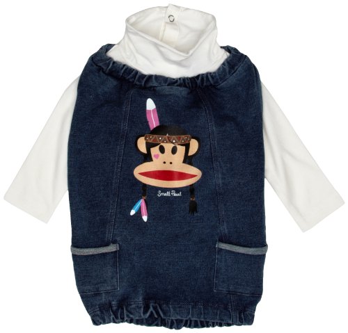 Paul Frank Small Paul Baby Girl'sPF8205W2 Dress Blue Coated 18 Months