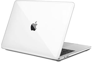 TECOOL Cover per MacBook Pro 13 Pollici 2016-2022 (M2 M1 A2338/A2289/A2251/A2159/A1989/A1706/A1708), Custodia Rigida Protettiva Sottile in Plastica Superficie Liscia, Trasparente