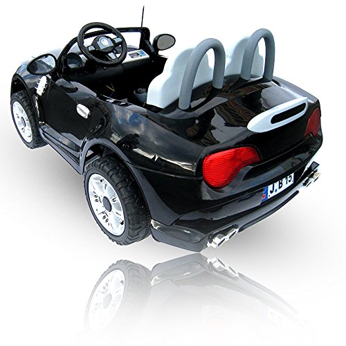 Kinder Elektroauto 2-Sitzer B15 mit 2 x 45 Watt Motor EXTRA GROß Elektro Kinderauto Kinderfahrzeug (schwarz)