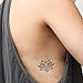 Tattify Tradtional Style Lotus Temporary Tattoo - Lotus Eater (Set of 2)