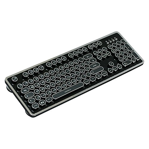 Nanoxia Ncore Retro, 105 mechanische Tasten, Anti-Ghosting, FN-Key, 1.000 Hz Ultrapolling, Kaihl White Switch, German-Layout - 4