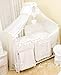 Stunning Baby Cot/Cot Bed Canopy Drape/ Mosquito Net Big 320cm and Holder (WHITE)