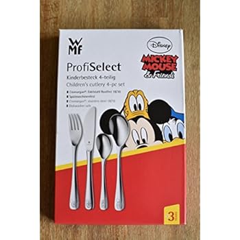 WMF ProfiSelect Kinderbesteck 4-teilig Mickey Mouse: Amazon.de: Küche ...