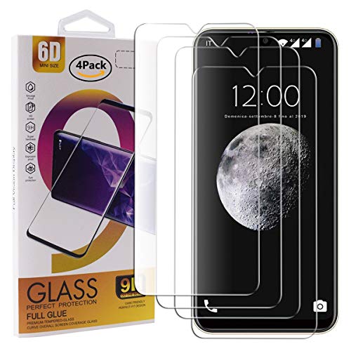 Guran 4 Pezzi Pellicola Protettiva in Vetro Temperato per NEEMIT Smartphone Offerta del Giorno Smartphone 9H Durezza Anti-Impronte HD Alta Trasparenza Pellicola