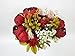 Produktbild Ammon Lowen Künstliche Blumen Vintage Blumensträuße Seide Pfingstrose Blume für Hochzeit Zuhause Dekoration, 1 Stück Spring Red