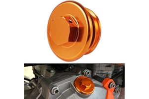 NICECNC Arancione Billetta Motore Tappo del tappo di riempimento dell'olio Compatibile con KTM 250 350 450 SX XC SXF XCF 04-21 690 Enduro R 08-21 SMC-R 19-21 1290 Super Duke R GT 14-21 790