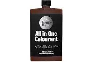 THE SCRATCH DOCTOR Scratch Doctor All in One Leather Colourant Self Seal Leather Dye Repair Paint for Furniture, Sofas, Car Seats (Medium Brown, 100ml)