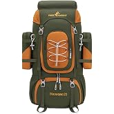 Bseash 70L (65+5) Waterproof Hiking Camping Backpack with Rain Cover for Outdoor Sports Travel Climbing Sightseeing