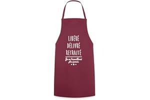 Spreadshirt Libéré Délivré Retraité Cadeau Retraite Tablier Cuisine