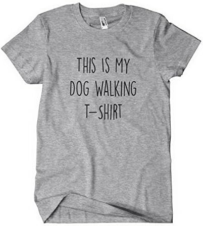 This Is My Dog Walking T-Shirt_Heather Grey_Medium