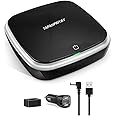 TAPAHPRIYAY Portable Car Air Purifier HEPA Filter For Remove Up To 99.9% Harmful Particles, Ideal Dust, Pollen, Smoke, Pet Dander, Small Travel Air Purifier for Office,Home And Car (Black)