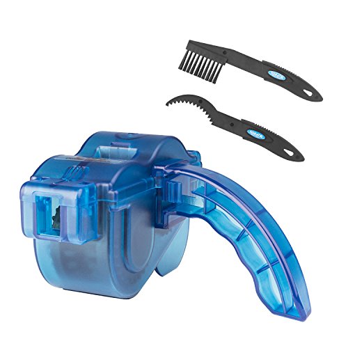 YaFex Fahrrad Kettenreiniger Fahrrad Kettenreinigungsgerät Bike Chain Cleaner Set Ritzelbürste Zahnkranzkratzer Blau