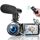 Multifunktions Videokamera:Diese Digitalkamera verfügt über eine Vielzahl von Funktionen,um Ihre Anforderungen zu erfüllen,darunter eine für Youtube geeignete Webcam-Funktion,Vlogging,Skype und vieles mehr Vorschau,Wiedergabe und Steuerung des Camcorders.Es wird auch das gleichzeitige Laden und Aufnehmen unterstützt.Sie müssen also keine Sorge haben, dass der Akku leer ist,wenn Sie lange Videos aufnehmen.