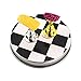 TP 12Pcs Chess Board Magnetic Nail Art Practice Crystal Stand Set Salon False Nail Tips Display Holder Nail Polish Painting Training Tool (Pink-1)