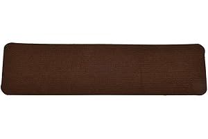 Gettimore Tappeto antiscivolo per scale, 20,1 x 76,2 cm, autoadesivo, antiscivolo, con retro in gomma, rimovibile e lavabile, per interni per anziani e animali domestici (marrone)