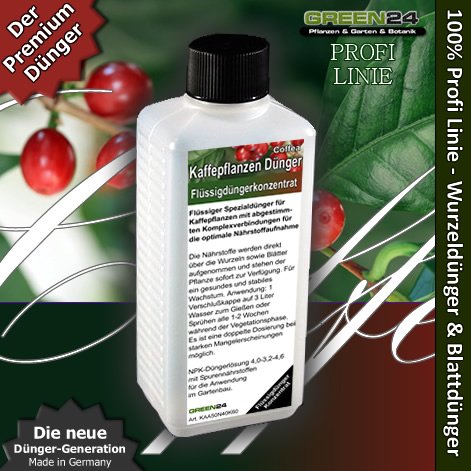 Kaffeepflanzen Dünger Coffea arabica düngen Flüssigdünger HIGHTECH
