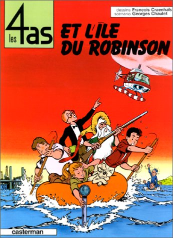 couverture de : Les 4 as et l'&icirc;le du Robinson