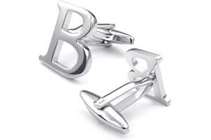 HONEY BEAR Bouton De Manchette La Lettre Alphabet Homme Chemise Poignet Col En Cadeaux de Mariage d'affaires