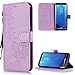 Produktbild FNBK Samsung Galaxy S8 Plus Hülle Leder Lila Löwenzahn Blumen Handyhülle Holster Leder Flip Wallet Cover Tasche Stand Case Card Slot Magnetverschluß Kratzfestes Schutzhülle