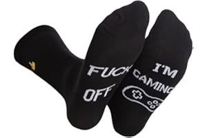 RUDE SLOGANS CO Funny Socks for Men & Women- Premium Quality Novelty Socks with Rude Slogan- Unique Humorous Gifts for Birthday- Cunt gifts with Funny Sayings